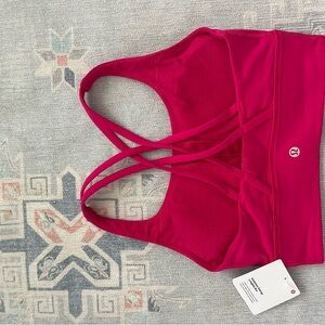 lululemon athletica Hot Pink Strappy Sports Bra